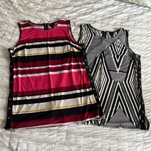 XL - Two Beautiful Worthington Long Tunic Style Tops